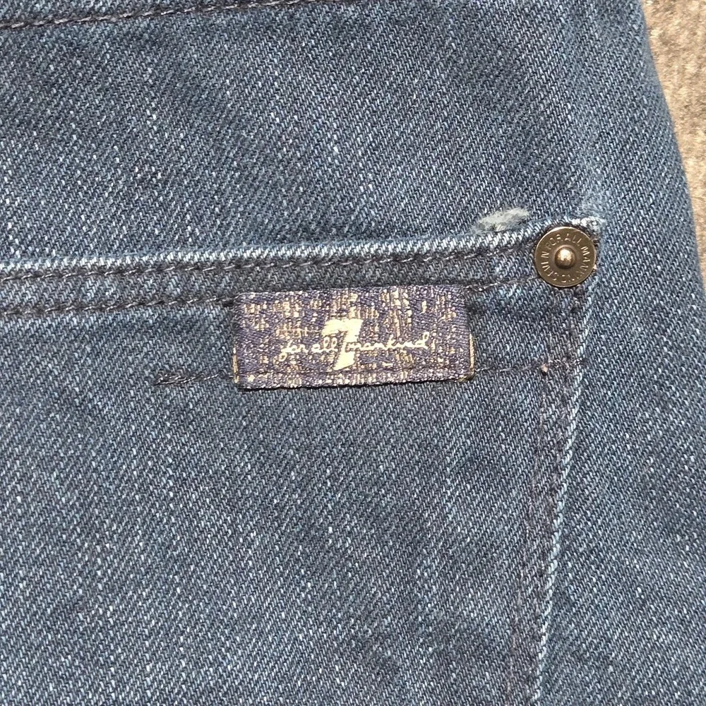7‎ For All Mankind Jared Men Straight Leg Jeans Dark Wash Blue Sz 32 33x33